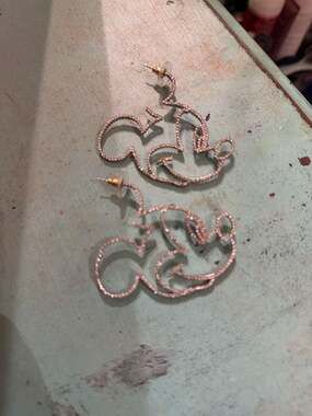 BaubleBar Disney Mickey Mouse Crystal Outline Earrings